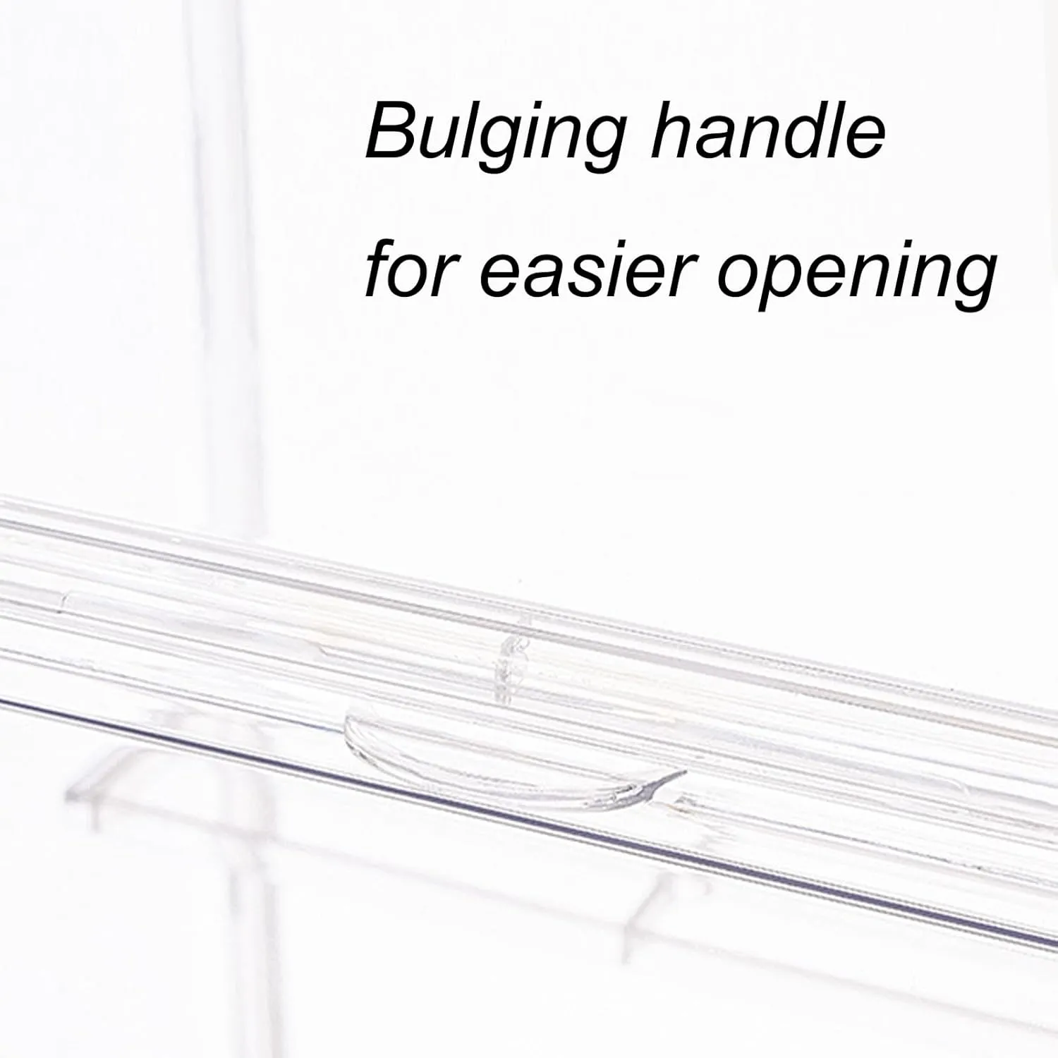 Clear Display Case, Display Storage Box Countertop with Magnetic Door, Stackable Dustproof Protection PET Showcase for Action Figures, Toys, Collectibles, Home Storage(#5)