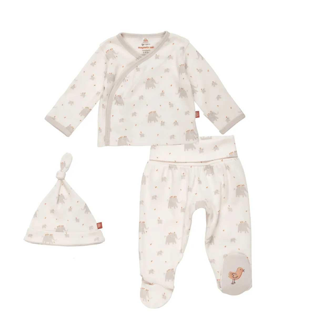 CLEARANCE - Little Peanut Magnetic 3 Piece Kimono Set