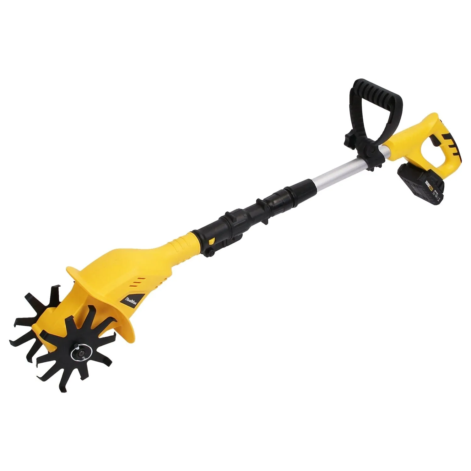 Cordless Electric Garden Tiller Cultivator With 20V Rechargeable Battery