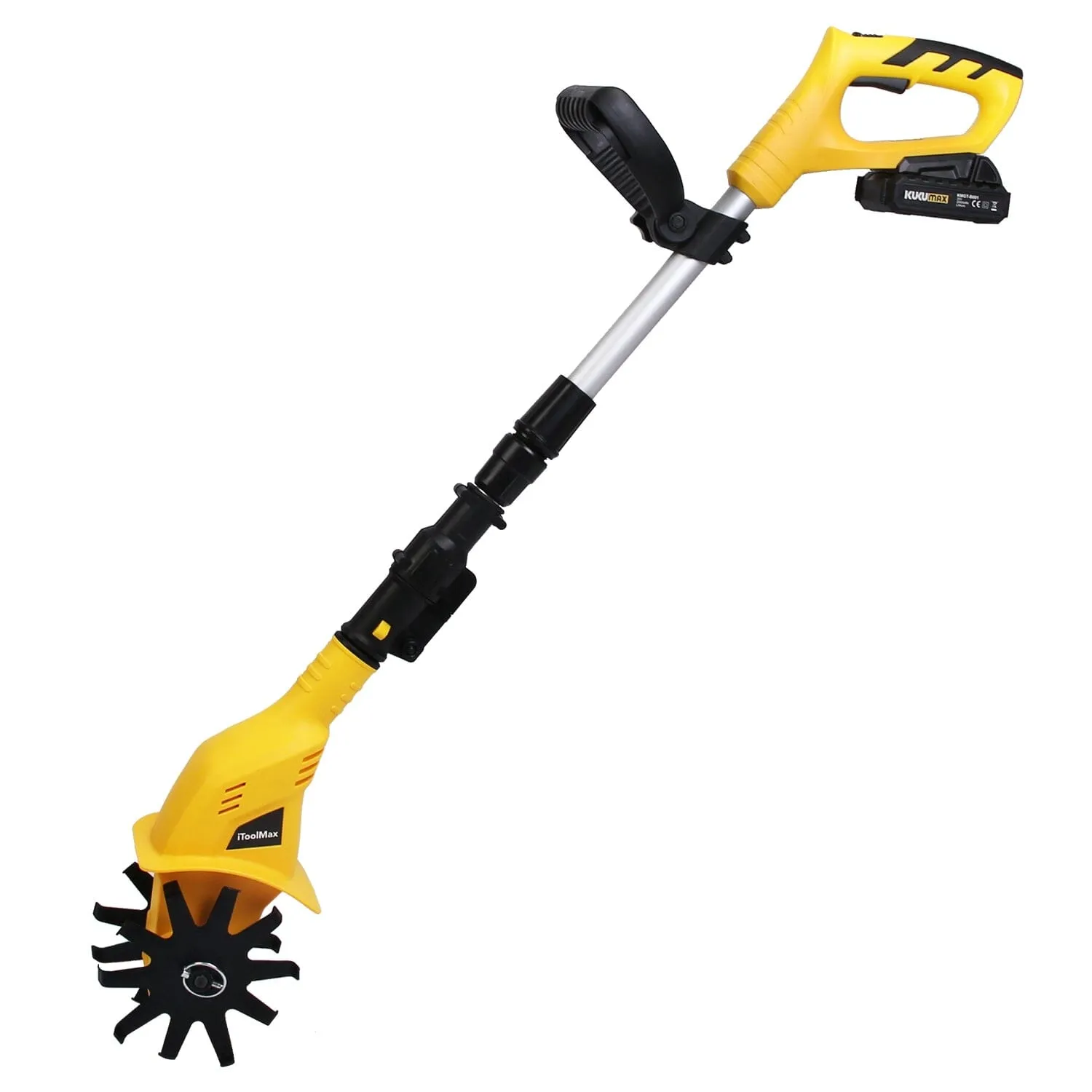 Cordless Electric Garden Tiller Cultivator With 20V Rechargeable Battery