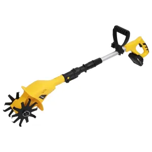 Cordless Electric Garden Tiller Cultivator With 20V Rechargeable Battery