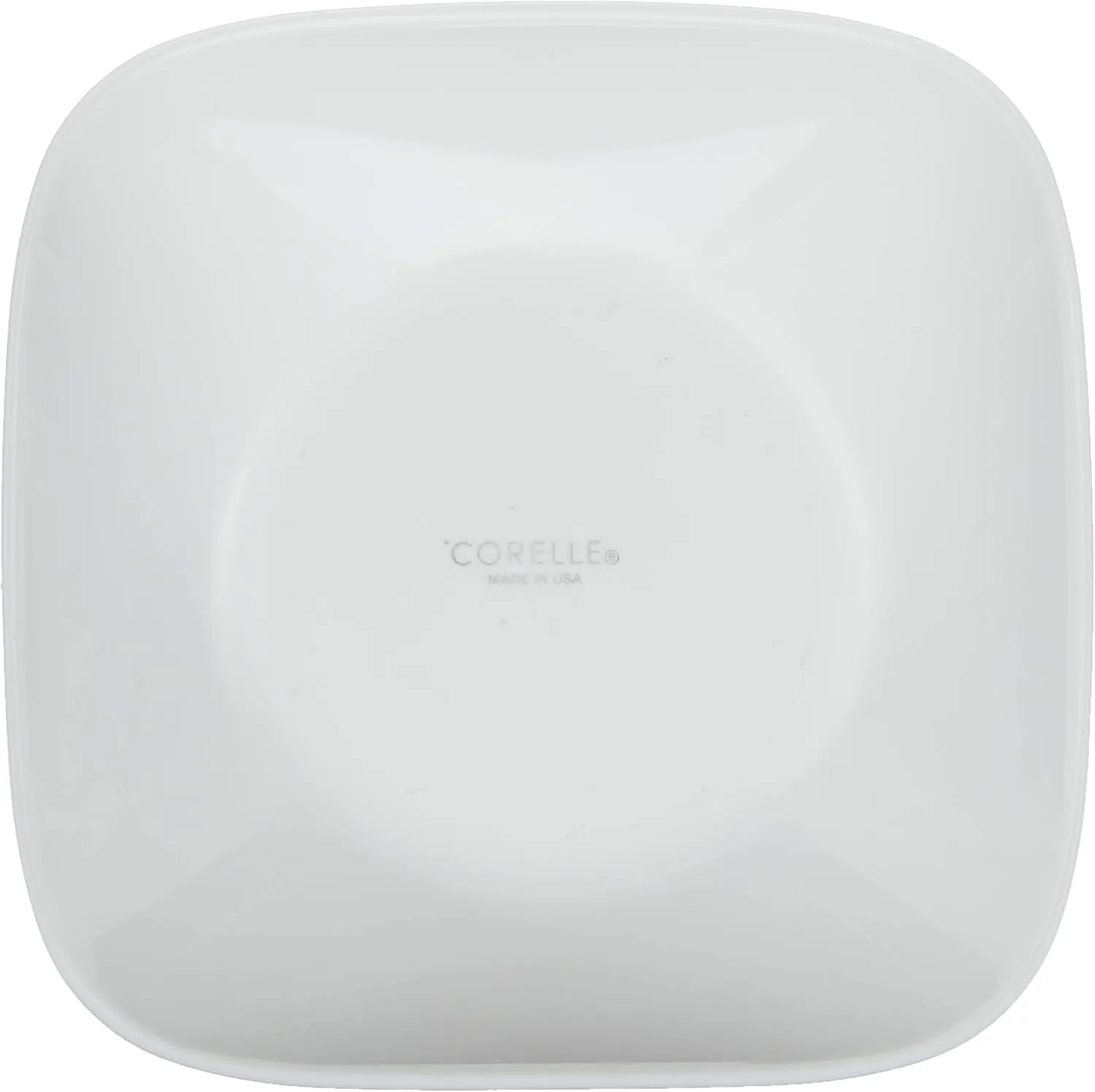 Corelle Vitrelle 2-PC Large 1-Qt Glass Serving Bowl, Crack and Chip Resistant, Square Serving Trays, White