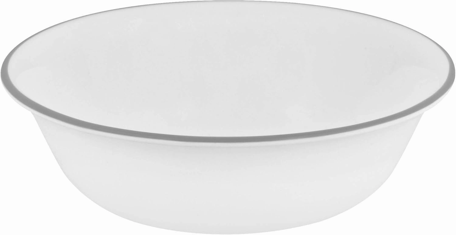 Corelle 1127003 Mystic Gray Chip & Break Resistant 12pc Dinner Set, Service for 4, Grey, 27.94 x 12.38 x 26.67 cm