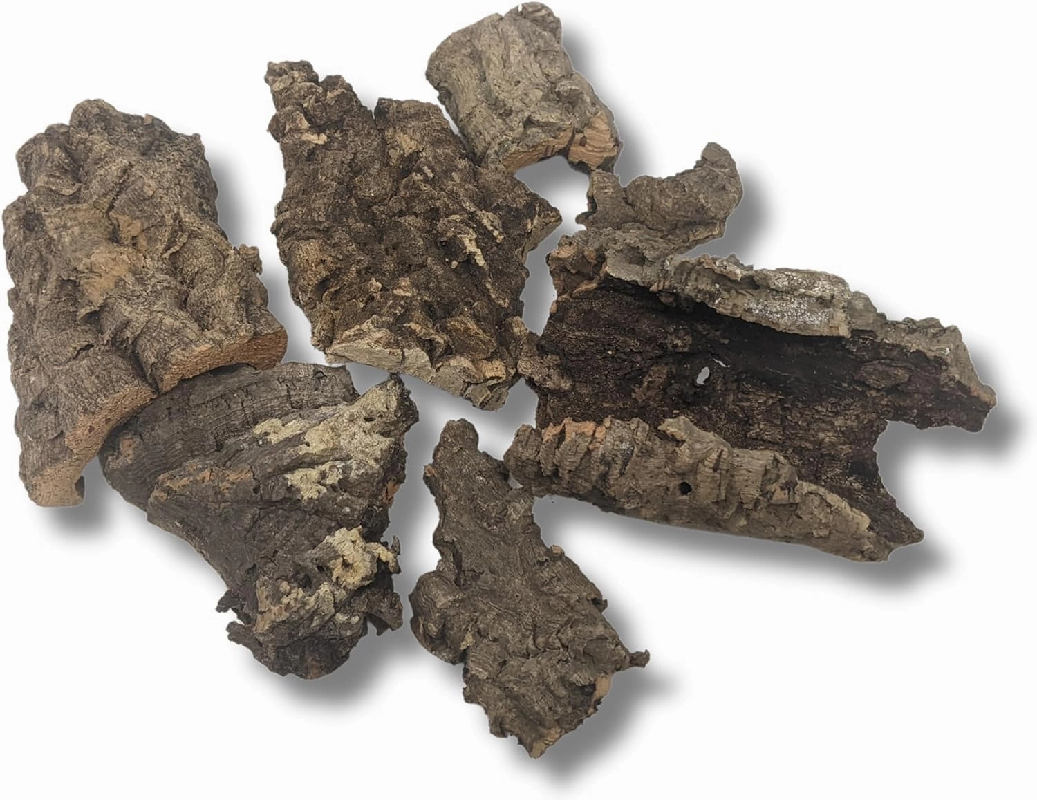 Cork Bark Bits - for Orchids, Airplants, Reptiles, Frogs, Springtails, Isopods, Terrariums, and Crafts (3)