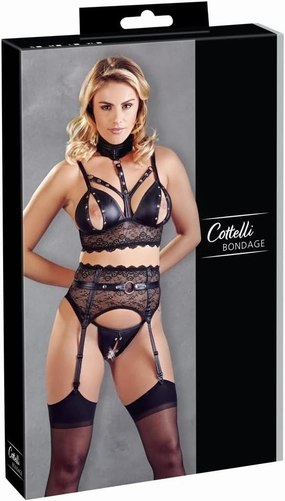 Cottelli BONDAGE Bra Set-22133461031 Black M