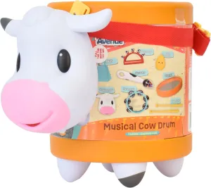 Cow Drum Set, 10 Piece Playset, Preschool Gift for Boys and Girls