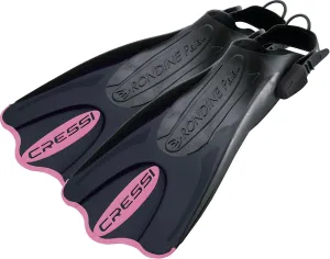 Cressi Adult Short Adjustable Fins - Snorkeling Versatile Open Heel to use Also Barefoot - Palau SAF: Made in Italy