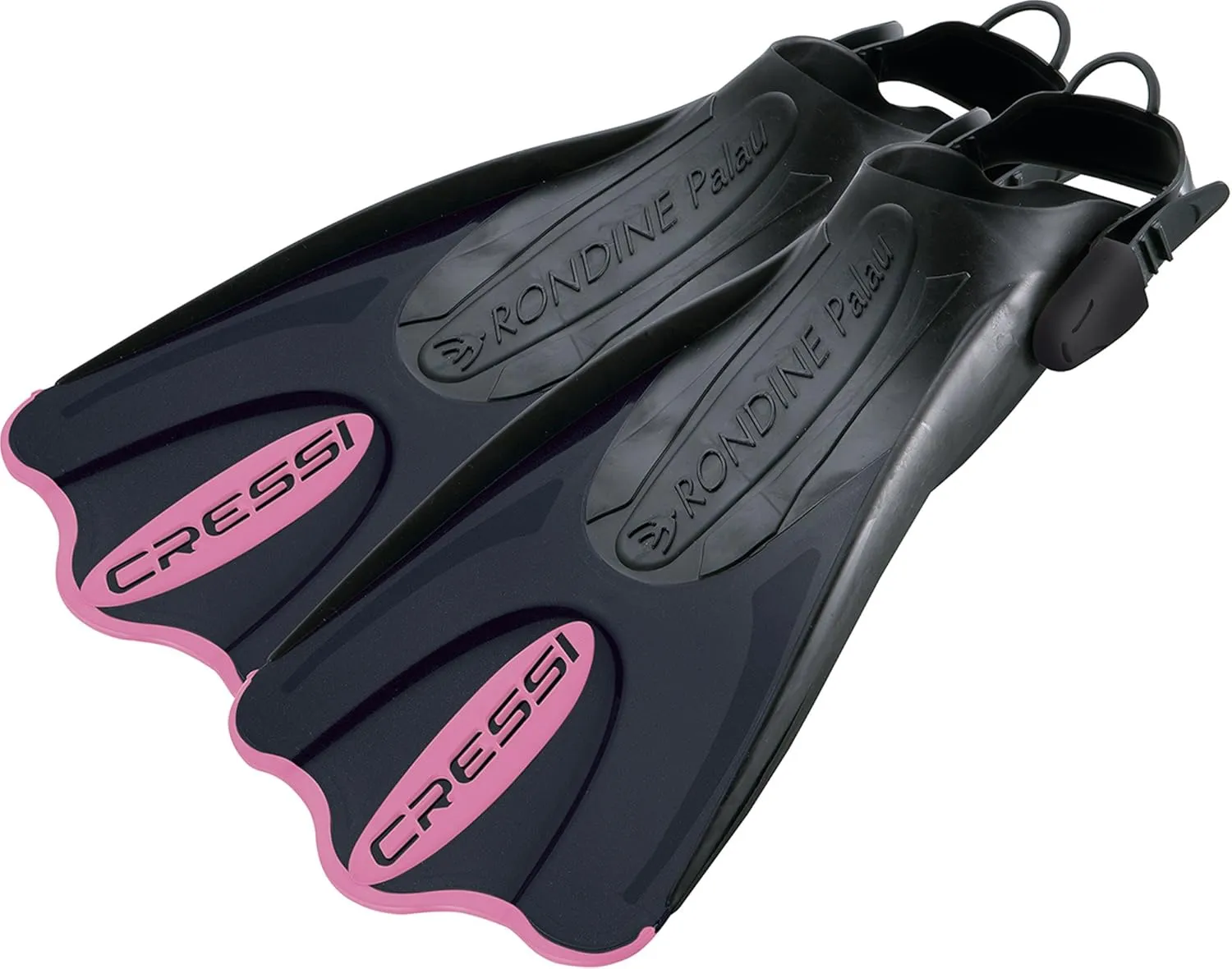 Cressi Adult Short Adjustable Fins - Snorkeling Versatile Open Heel to use Also Barefoot - Palau SAF: Made in Italy
