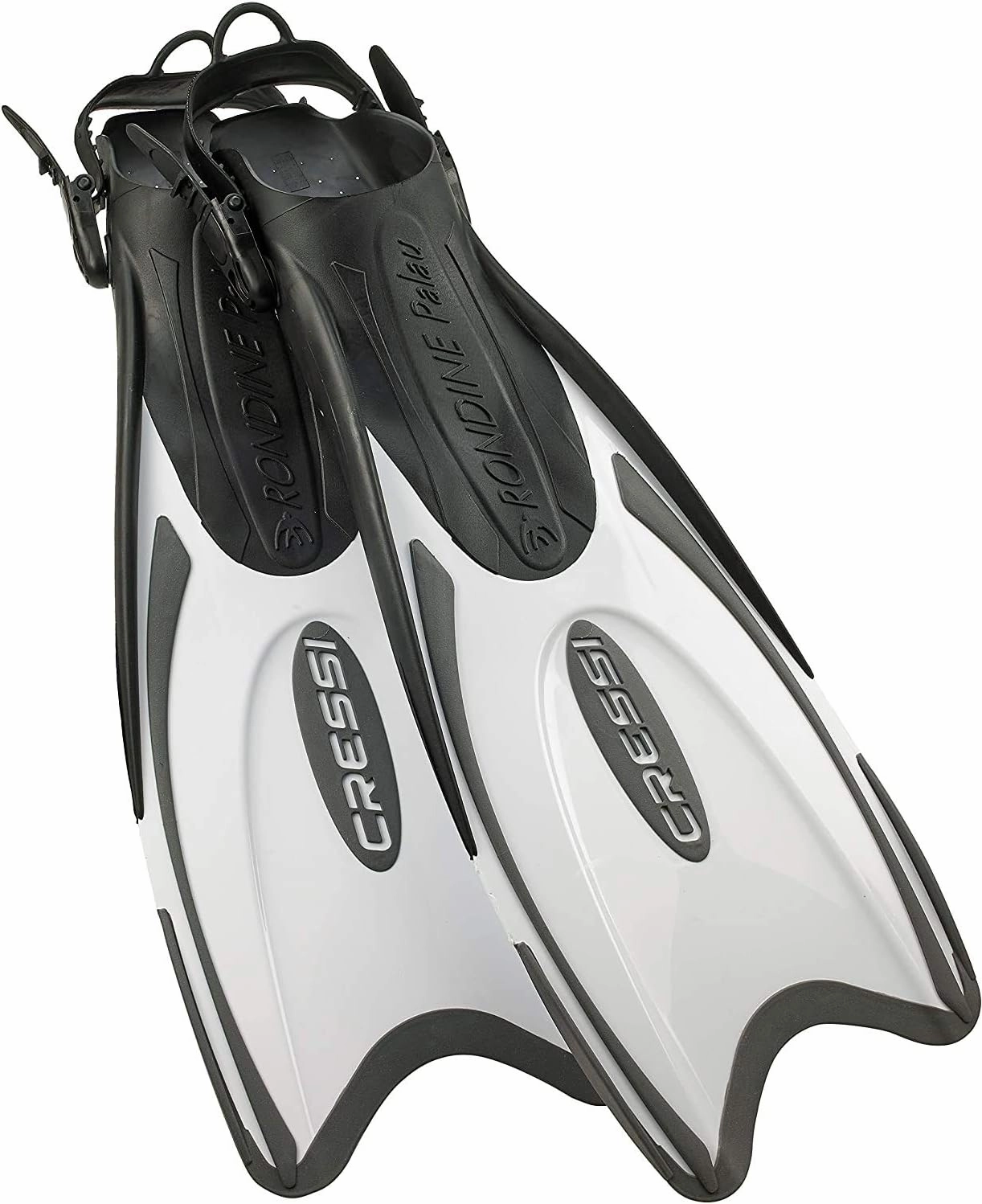 Cressi Palau Adjustable Open Heel Snorkeling Swim Fins Blue