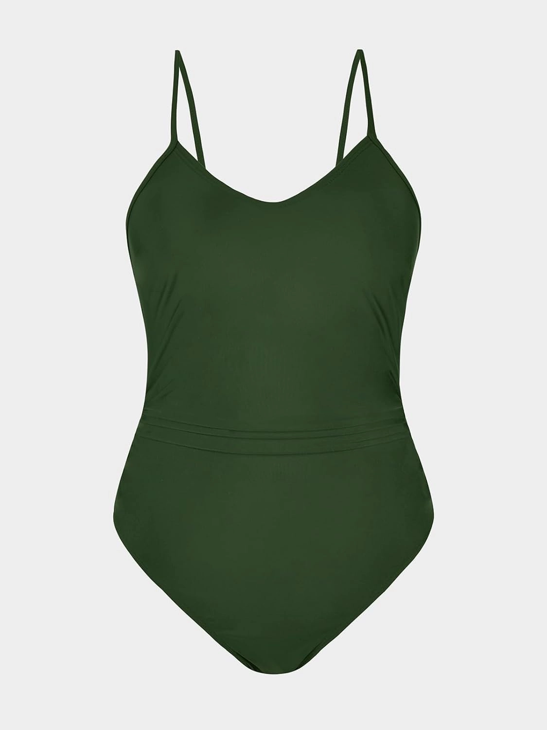 CUPSHE Women's One Piece Swimsuits Bathing Suits Cutout V Neck Tummy Control Adjustable Straps O Ring