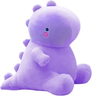 Cute Dinosaur Plush Toys, Fat Dinosaur Stuffed Animals Toys Dolls, Soft Plush Stuffed Animal Dino Plushie, Birthday Gifts for Kids Girls Boys Purple 20 inch