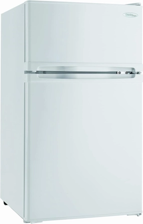 Danby Designer DCR031B1WDD 3.1 Cu.Ft. Compact Refrigerator with Freezer, E-Star Rated Mini Fridge for Bedroom, Living Room, Kitchen, or Office, White