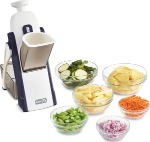 DASH Safe Slice Mandoline for Vegetables, Meal Prep & More with 30  Presets & Thickness Adjuster, Midnight Navy