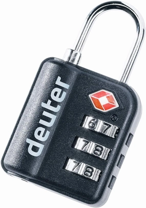 Deuter Unisex – Adult's TSA Pad Shackle Lock, Black, standard size