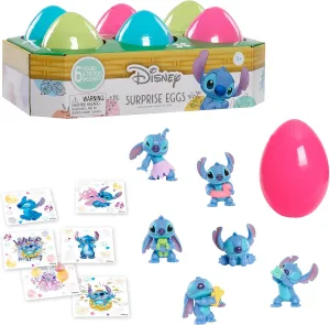 Disney Stitch Surprise Eggs Easter Basket, Officially Licensed Kids Toys for Ages 3 Up by Just Play