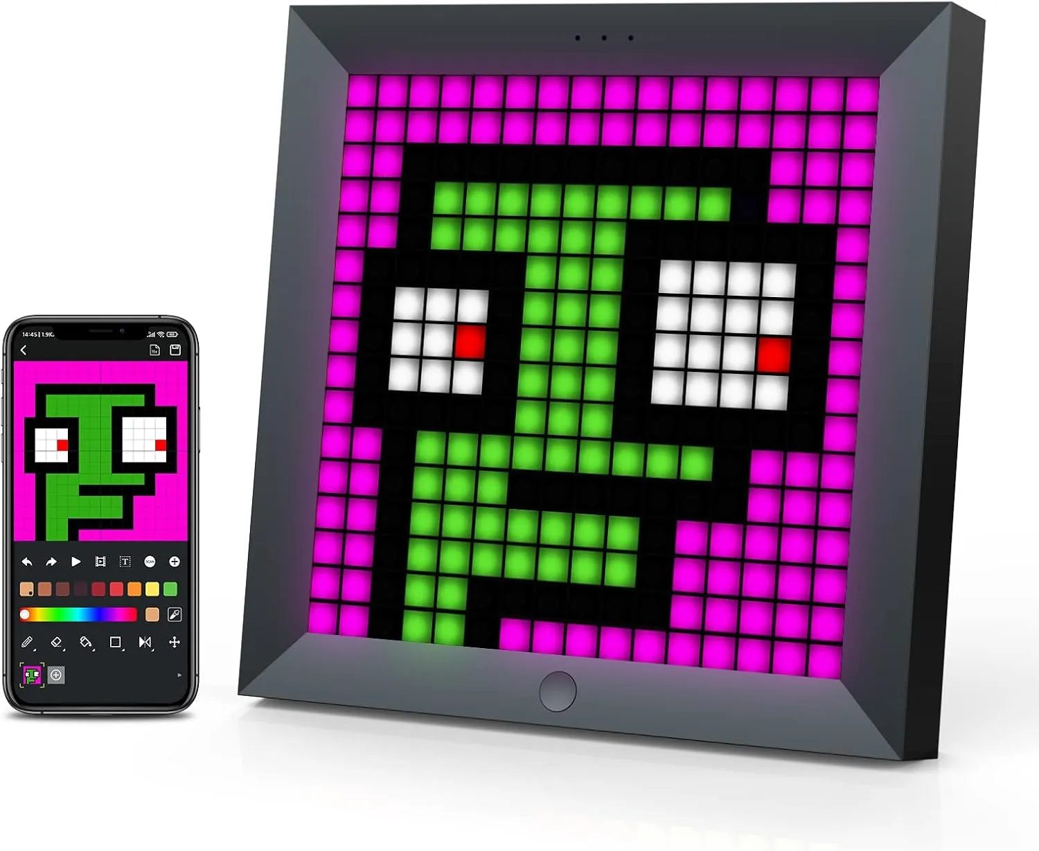 Divoom LED Light Display Panel Suit for RGB Light Bars,with Smart App Control Cool Animation Desk Setup for PC, TV, Gaming Room Decor