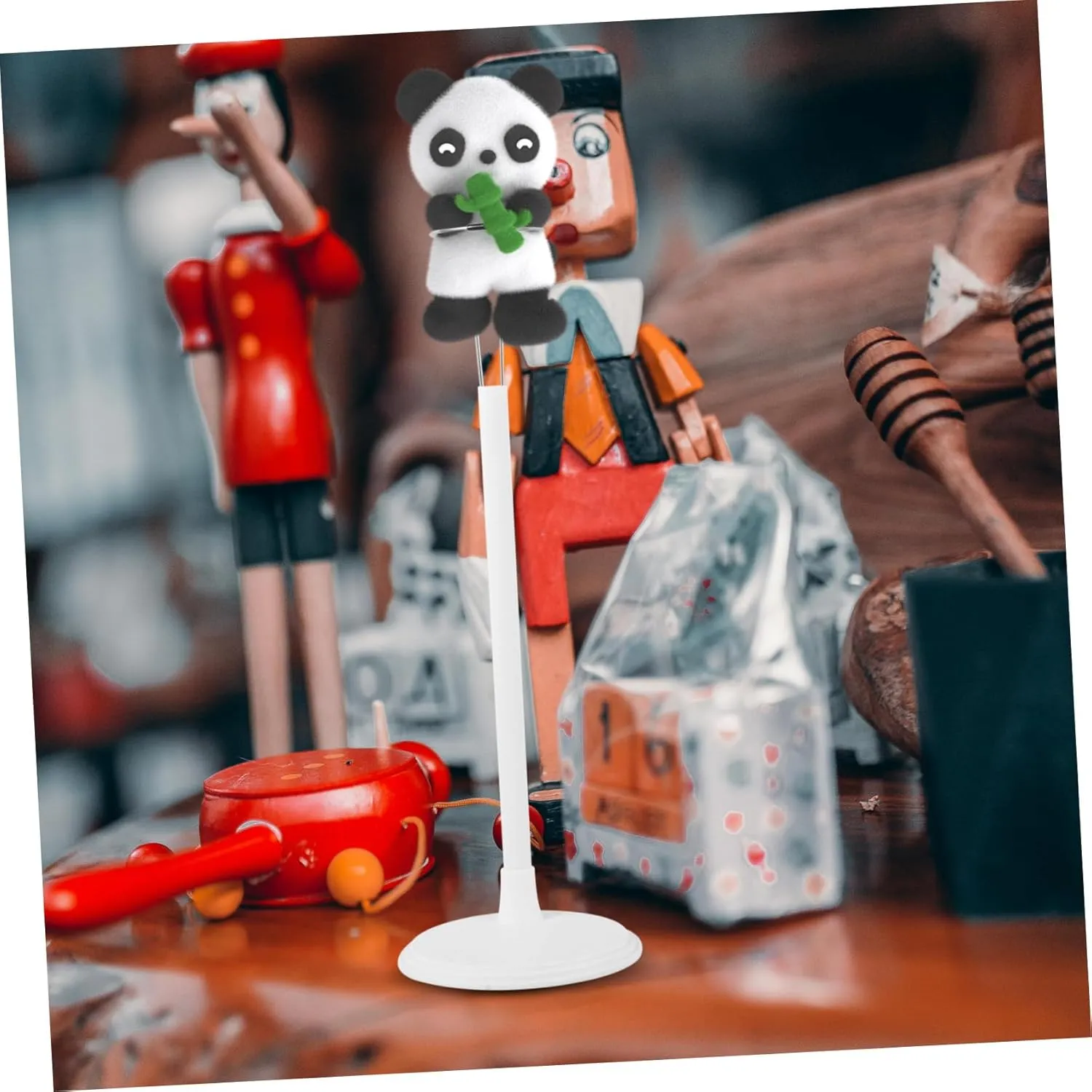 Doll Display Stand Set 5pcs Action Figure Holders Height-Adjustable Stands Sleek Design for Collectibles