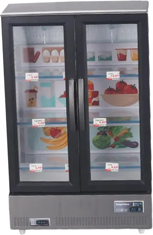 Dollhouse Miniatures, Plastic Dollhouse Refrigerator, Simulation Lighted Battery Powered Fridge Model Kitchen Decor Accessory for Minihouse Props, 1/12 Scale Accessories