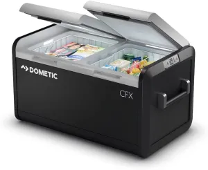DOMETIC CFX3 95DZ, 95 Liter Dual Zone Portable Refrigerator and Freezer, Powered by AC/DC or Solar