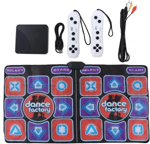 Double Music Dance Mat, Foldin Electronic Liht Up Dance Mat, TV Sport Dance Mat AME with AV Cable for Birthday ift