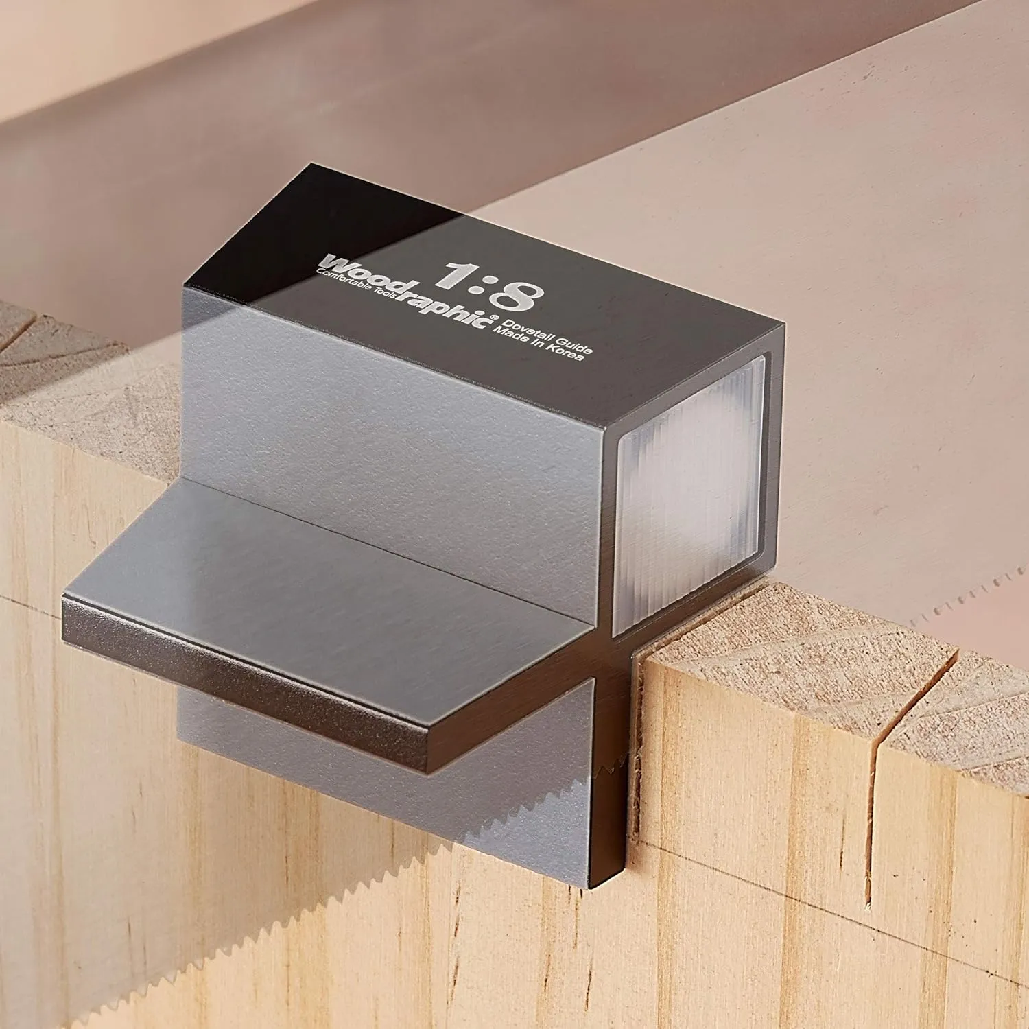 Dovetail Saw Guide – 1:6 Angle for Soft Wood – Magnetic CNC Aluminum Joinery Tool for Hand-Cut Precision, Woodworking Layout, and Marking Accuracy