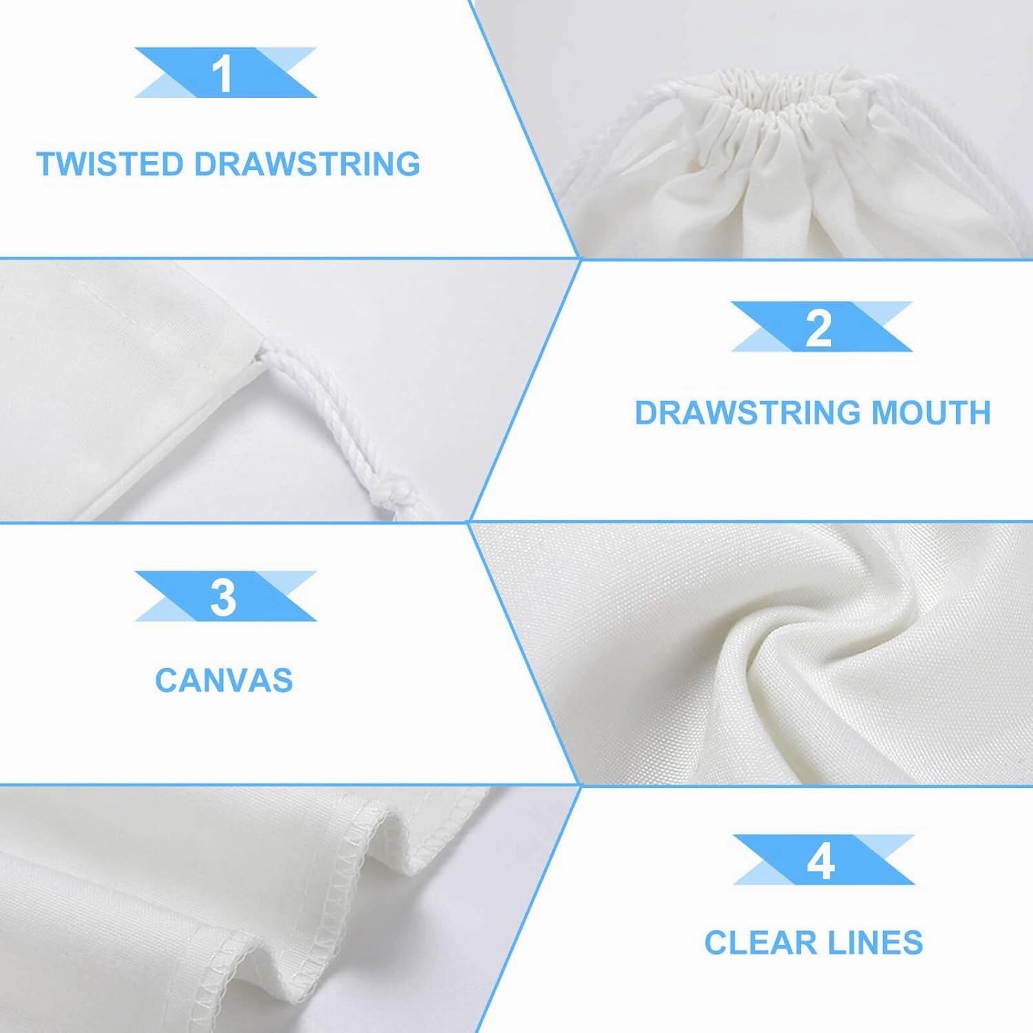 Drawstring Storage Bag Clear Sky Wave Beach Gym String Bag Durable Washable for Men Women