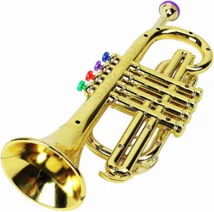Drfeify Musical Trumpet Toy Noise Maker for Beginners, Entertainment for Kids, ABS and Maple Material