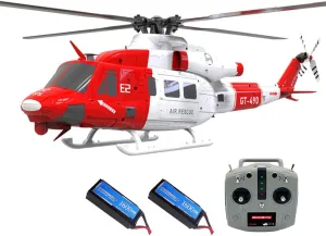 E2 UH-1Y RC Helicopter Model, 2.4G 6CH Remote Control Helicopter Model with with Lidar Positioning, Flying Toys Gifts for Adults