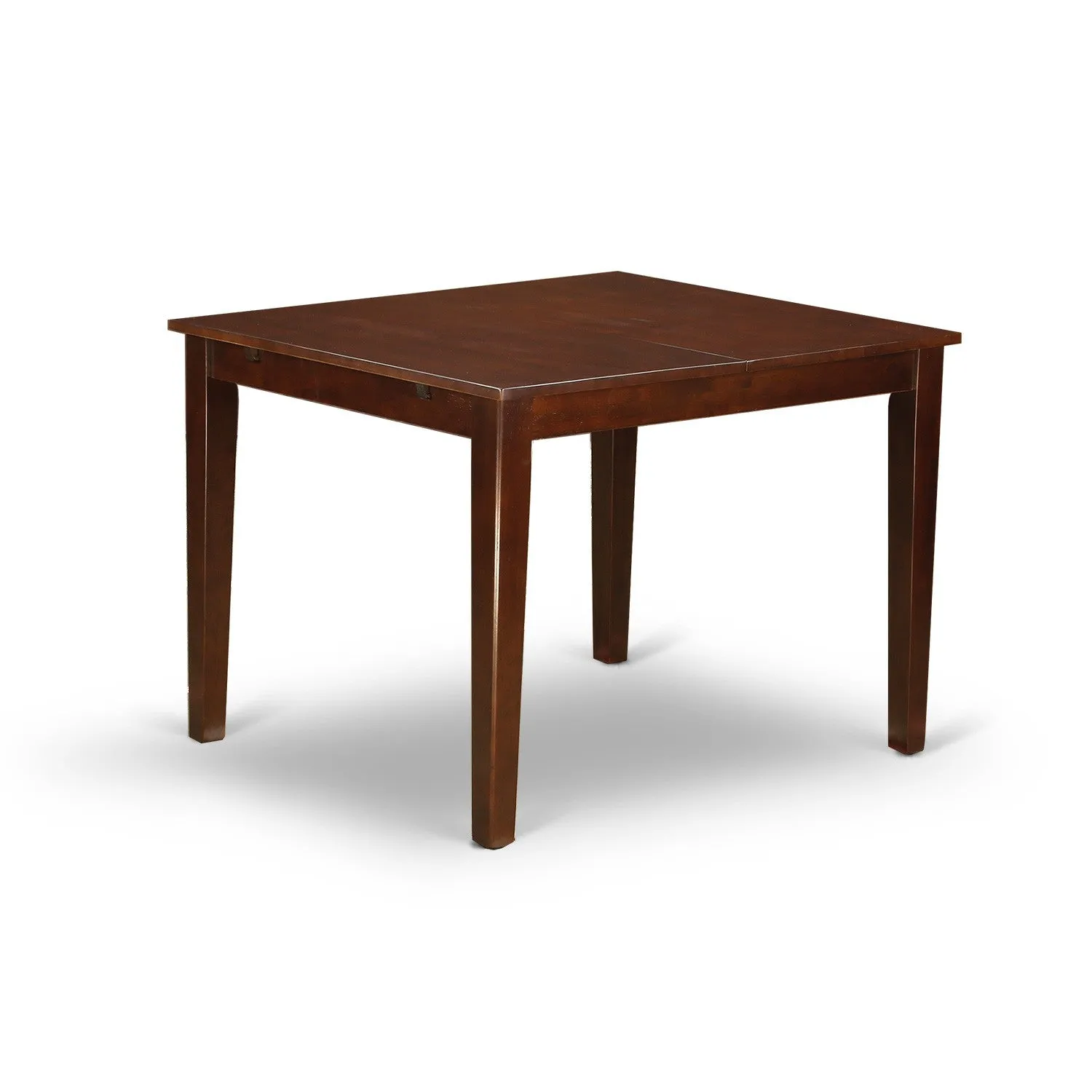 East West Furniture MLLA3-MAH-04 3 Piece Dining Set Contains a Rectangle Dining Room Table with Butterfly Leaf and 2 Light Tan Linen Fabric Upholstered Chairs, 36x54 Inch, Mahogany