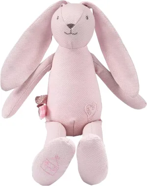 Easter Bunny Pink Plush Baby Bunny Rabbit Stuffed Animal Toys. 100% Cotton Fabric Doll for Newborn Kids. Sleeping Gifts for Boys and Girls. Soft, Cute Blue and Pink (Pink)