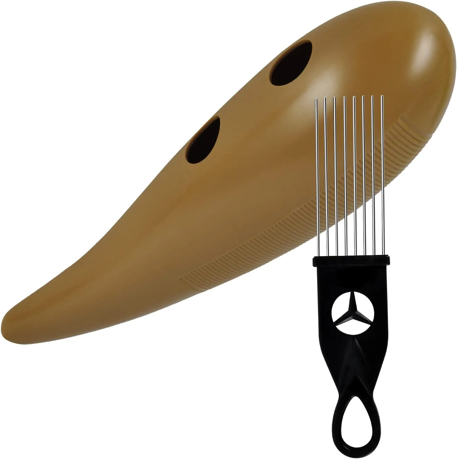 EASTROCK Guiro Instrument 3.3"x12" Fish Shaped Latin Percussion Instrument with 1 Scraper Musical Training Tool for Beginners and Professional Band Accompaniment （Upgraded Version）