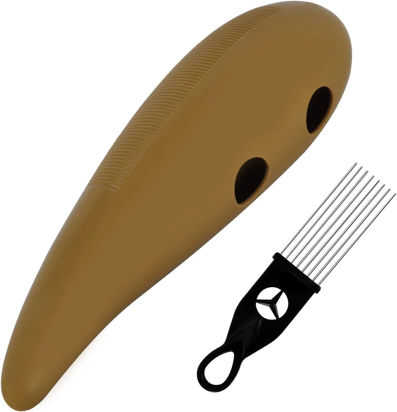EASTROCK Guiro Instrument 3.3"x12" Fish Shaped Latin Percussion Instrument with 1 Scraper Musical Training Tool for Beginners and Professional Band Accompaniment （Upgraded Version）