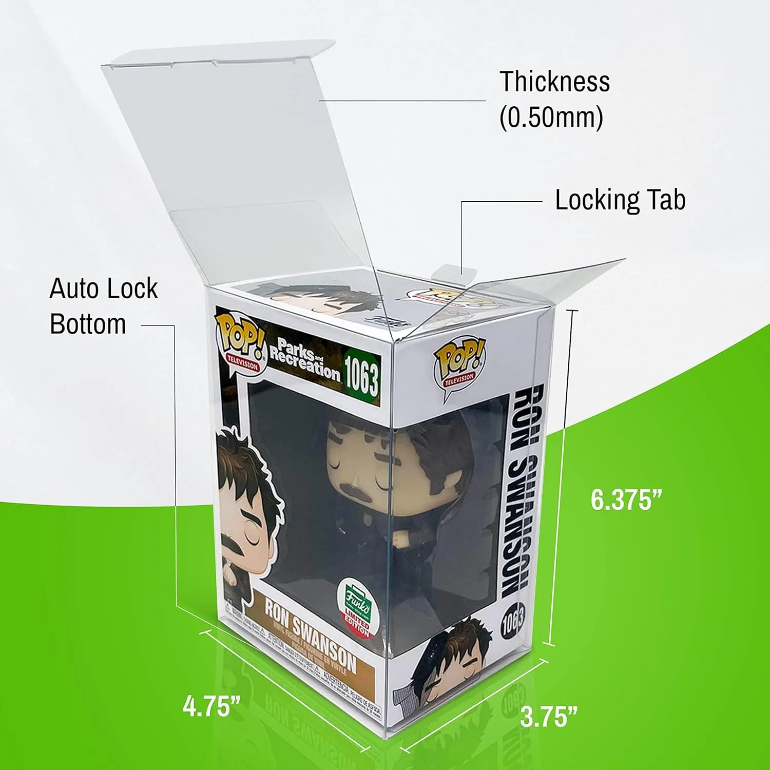 EcoTEK Protectors, 20-Pack Protective Cases Fits 4" Display Figures – 0.50mm Scratch-Resistant, Strong, Crystal Clear Acid-Safe Display Case for Action Figures, Toys, and Collectibles