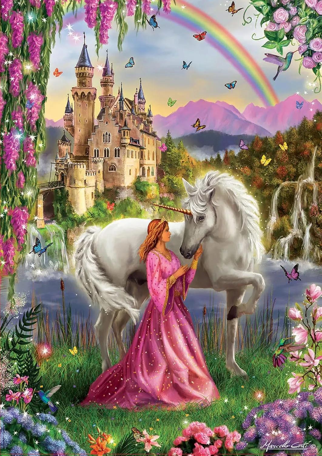 Educa 17985 Fairy and Unicorn Puzzle, 500 Pieces, Multicoloured, Piezas