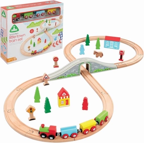 ELC Wooden Train Set & Little Town For Children From 3 Years Toddler Play Toys Wooden Train Track Accessories Early Learning Centre