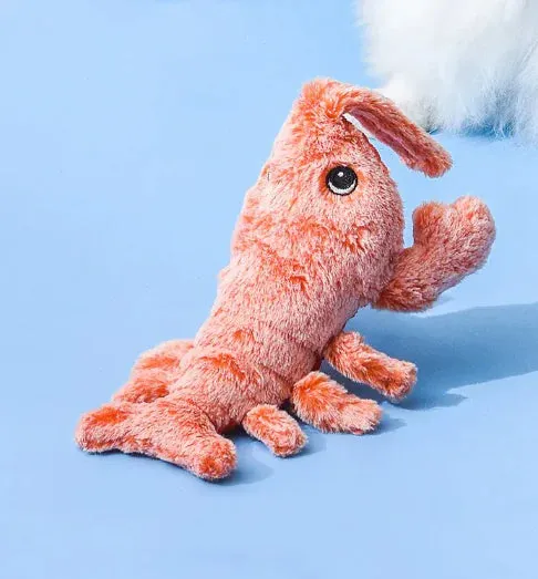 Electric Jumping Shrimp Pet Toy with USB Charging