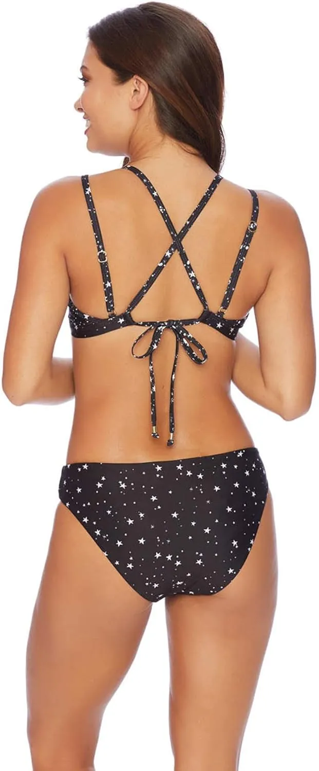 Ella Moss Women's Double Strap Bralette Swimsuit Bikini Top