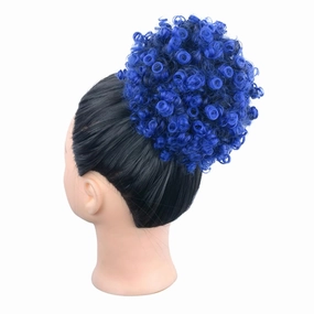 ENGENDER Hair Bun Women's Synthetic Hair Bun Afro Curly Shaggy Ponytail Extensions with Drawstring Shaggy Bun for Black Women Hair Piece(03)