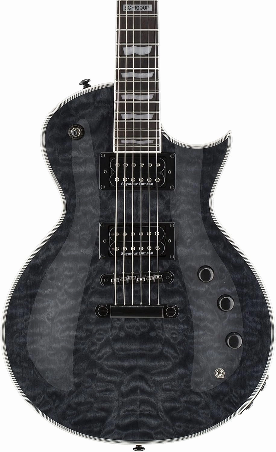 ESP LTD EC-1000 Piezo Electric Guitar, See Thru Black