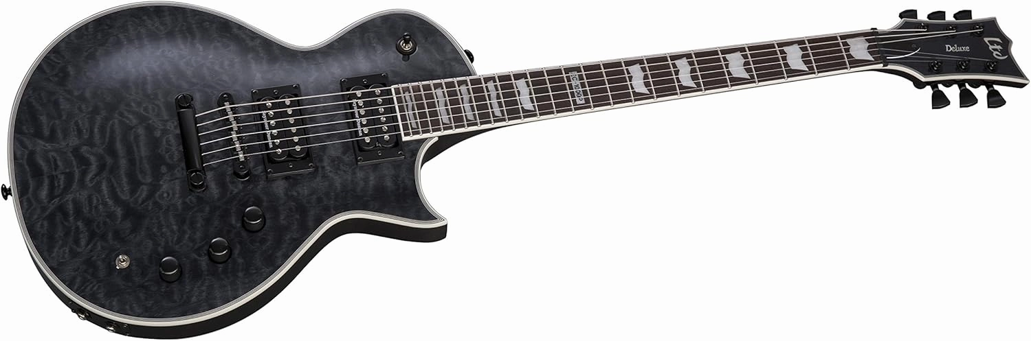 ESP LTD EC-1000 Piezo Electric Guitar, See Thru Black