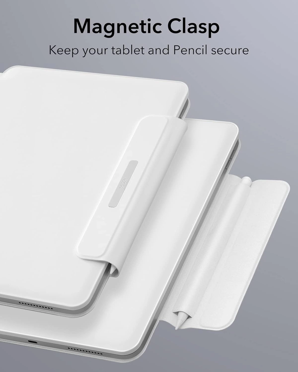 ESR iPad 10.9 Inch (11th/10th Gen) Case with Keyboard, Magic Keyboard for iPad 10.9" (2025/2022), Case with Floating Cantilever Stand, Backlit Keys, Multi-Touch Trackpad, Rebound Series, White