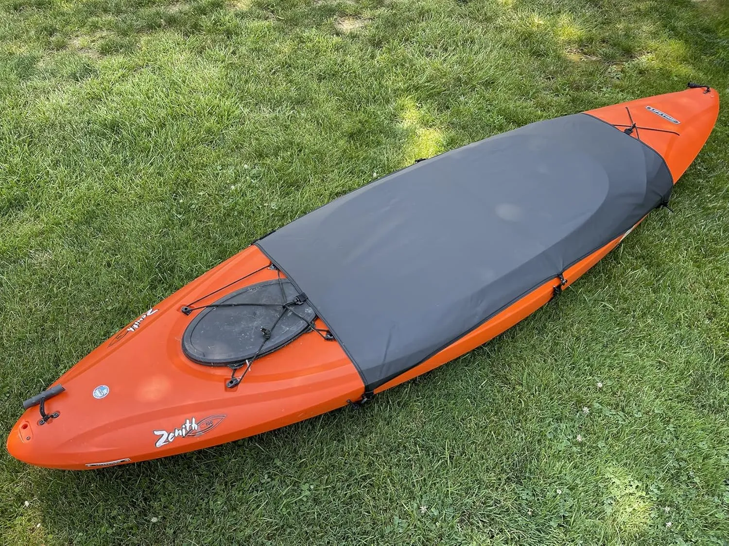 Explore Land Universal Kayak Cockpit Drape Waterproof Seal Cockpit Cover for Indoor and Outdoor Large 60 x 29 inch, Grey