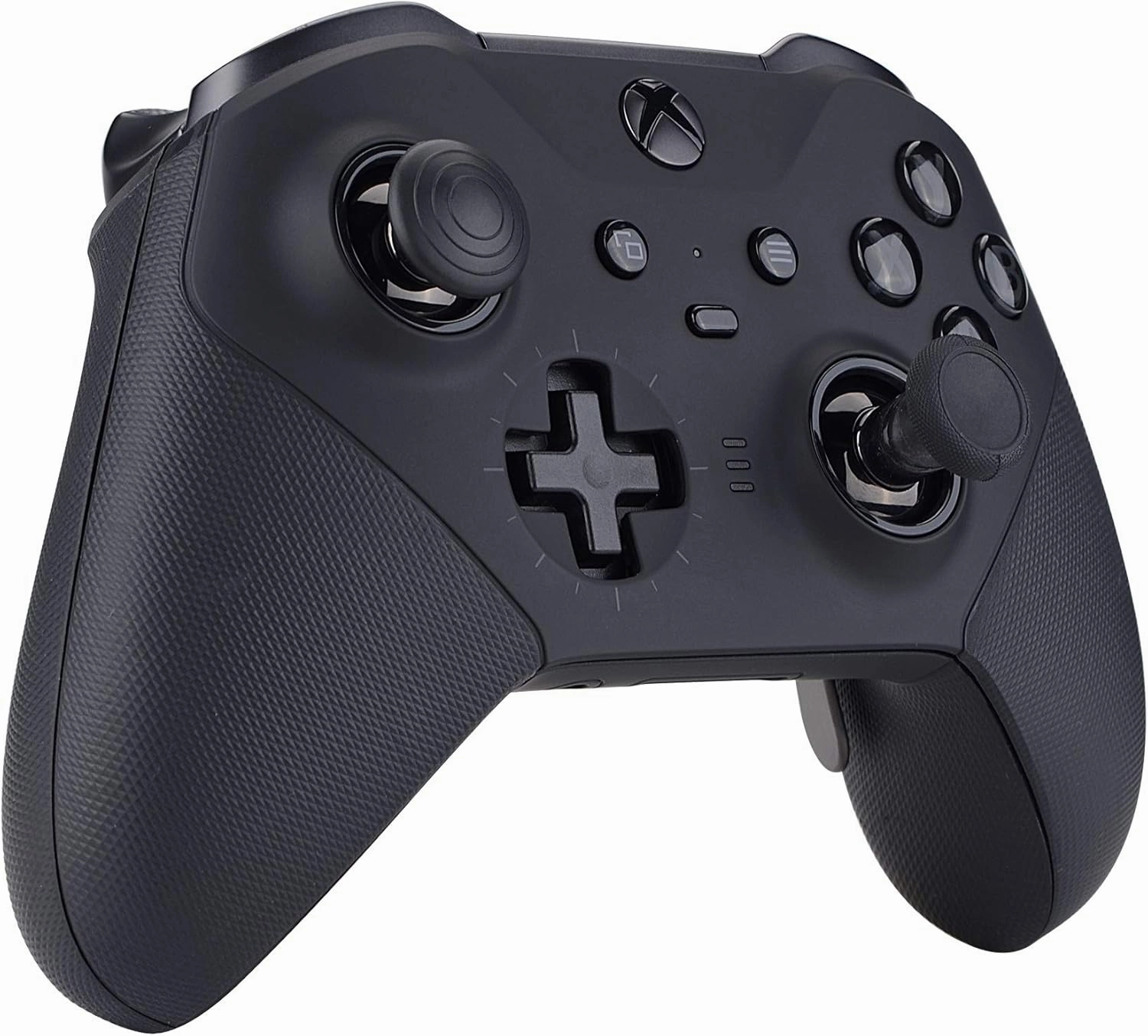 eXtremeRate 6 in 1 Metal Replacement Thumbsticks Grip, Swap Magnetic Joysticks for Xbox One Elite Series 2 & Xbox Elite 2 Core Controller (Model 1797) - Black
