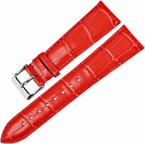 Fashion Watchbands Genuine Leather Watch Strap 12mm-22mm for Women Watch Band for Watch Bracelet(White-Dinosaur Doodle4,16mm)