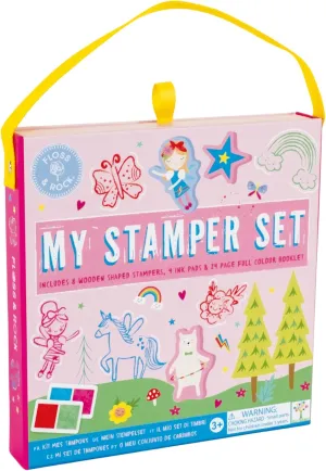 Floss and Rock My Stamper Set, Rainbow Fairy, 7.79-inches Length, Educational Activities for Kids, 48P6031