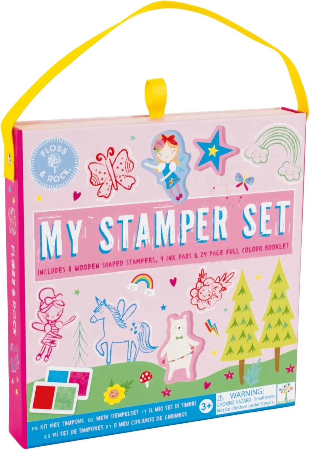 Floss and Rock My Stamper Set, Rainbow Fairy, 7.79-inches Length, Educational Activities for Kids, 48P6031