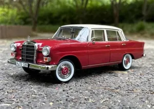 FloZ for NOREV for Mercedes for Benz 200 1966 Vintage car red 1:18 Car Pre-Built Model
