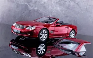 FloZ for NOREV for Mercedes for Benz for SL500 with Detachable top Red 1:18 Car Pre-Built Model