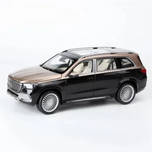 FloZ for Paragon for Mercedes for Benz for Maybach for GLS 600 car Black Gold 1:18 Truck Pre-Built Model