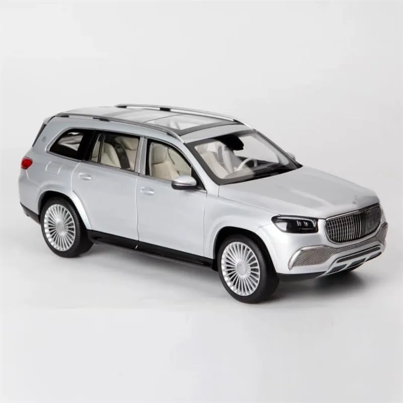 FloZ for Paragon for Mercedes for Benz for Maybach for GLS 600 car Silver Gray 1:18 Truck Pre-Built Model